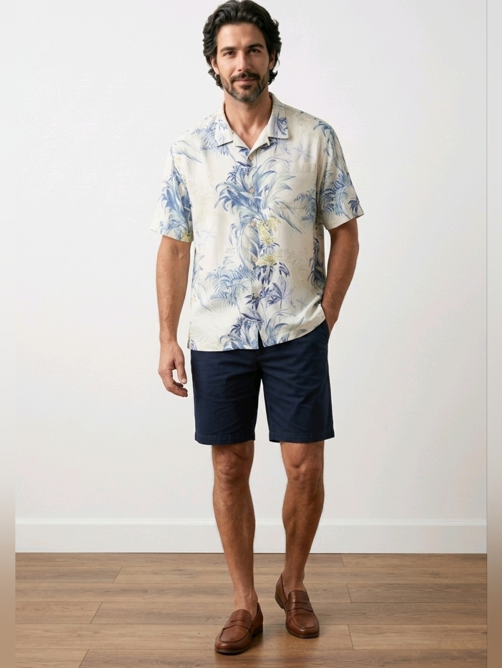 Tommy Bahama Men’s Original Fit Adara Garden Camp Silk Shirt Size XXL